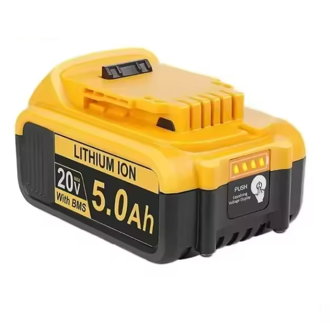 5.0Ah replacement battery for DeWalt shown inside a navigation tile with text "For Makita" at the bottom